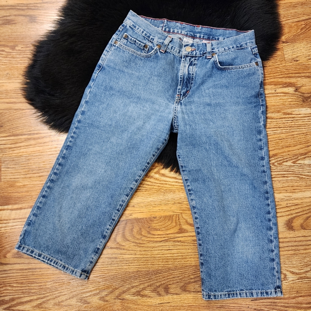 Vintage Lucky Brand Dungarees Cropped Jeans Size 10/30